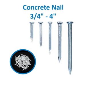 [3/4" - 4"] Concrete Nail / Wall Nail / Paku Simen / Paku Dinding / Paku Batu