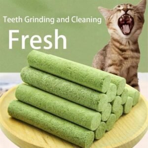 Natural Cat Grass Chew Sticks Pet Snacks Hairball Removal kitten Grass Teeth Grinding Stick Catnip Toy cat dry food pet supplies