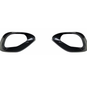 Front Bumper Spoiler Front Lip Blade Lower Grille For Mercedes Benz C Class W206 C200 C260 2022+ For AMG Gloss Black Carbon Look